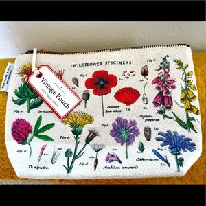 Vintage wildflower pouch, Cavallini & Co